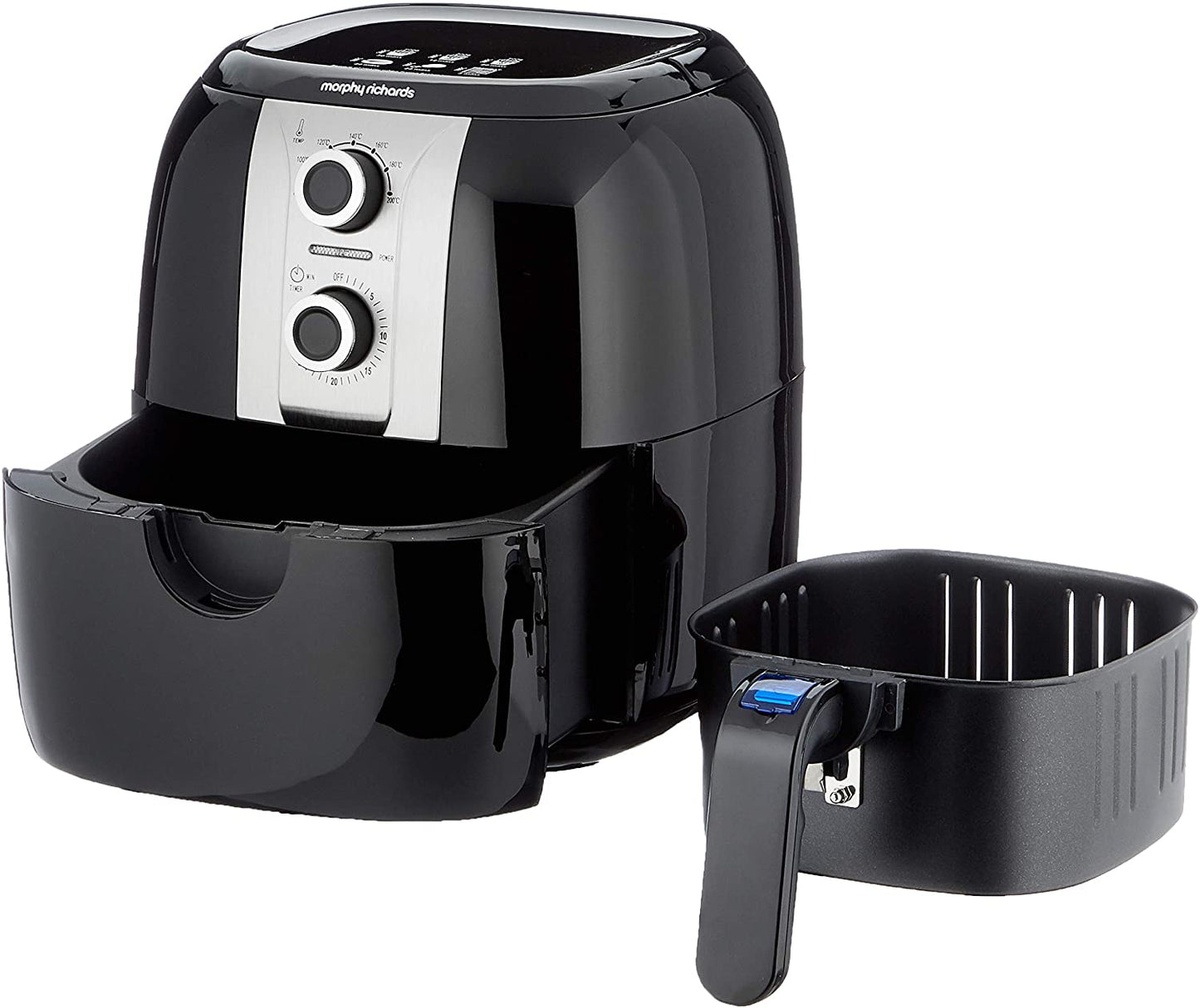 Morphy Richards 480003 Health Fryer, Plastic, 1400 W, 3 liters, Black