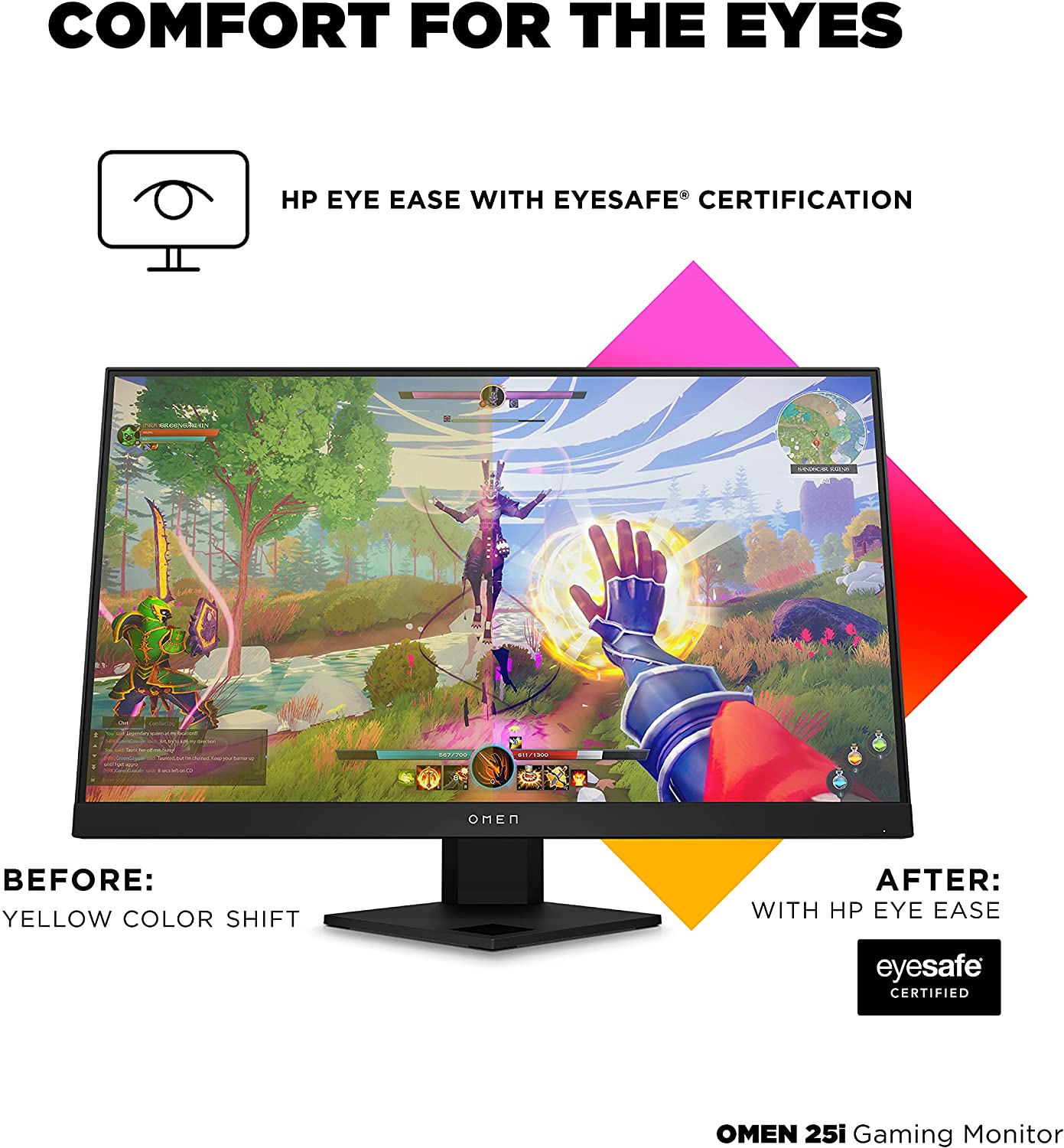 HP MONITOR 24.5'', 25i OMEN GAMING HOME