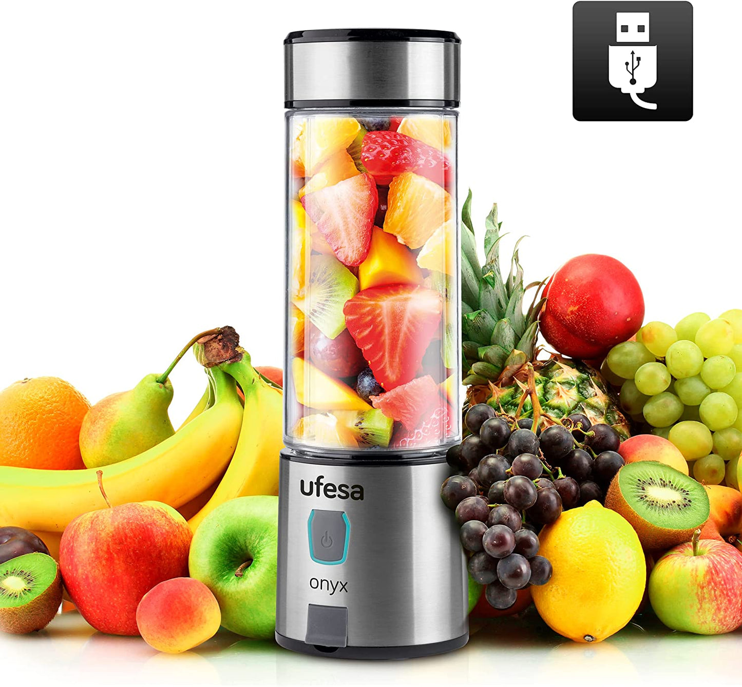 UFESA BS2400 Onyx Sport USB Blender Inox