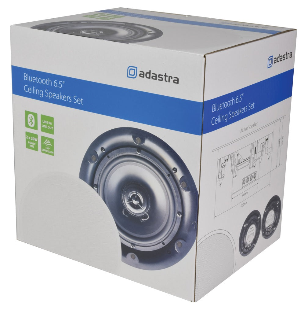 Adastra BCS65S Bluetooth 6.5'' Ceiling Speakers 953.165UK (PAIR)