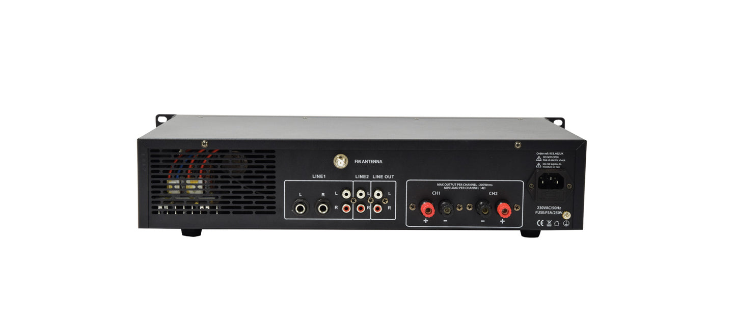 Adastra A2 Stereo Amplifier 2x200W 953.402UK