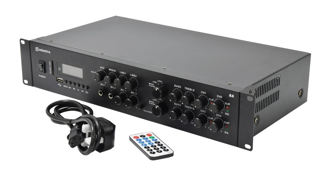 Adastra A4 Dual Stereo Amplifier 4x200W 953.404UK