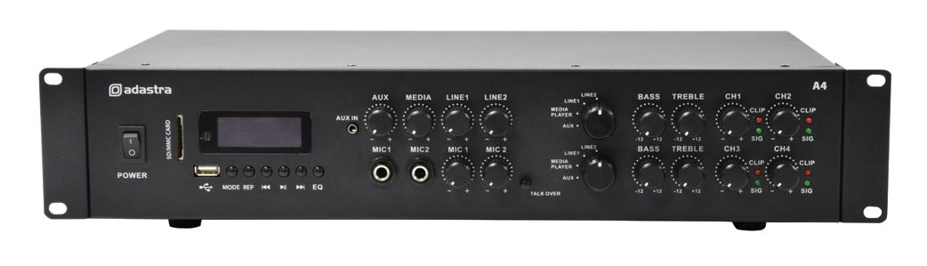 Adastra A4 Dual Stereo Amplifier 4x200W 953.404UK
