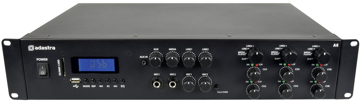 Adastra A6 Triple Stereo Amplifier 6x200W 953.406UK