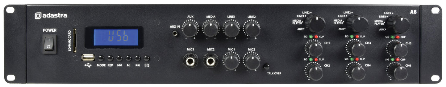Adastra A6 Triple Stereo Amplifier 6x200W 953.406UK