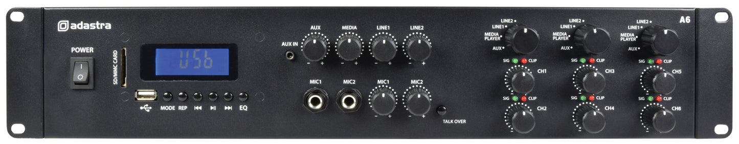 Adastra A6 Triple Stereo Amplifier 6x200W 953.406UK