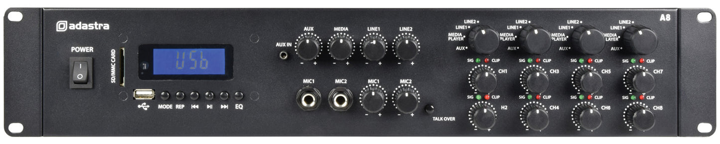 Adastra A8 Quad Stereo Amplfier 8x200W 953.408UK