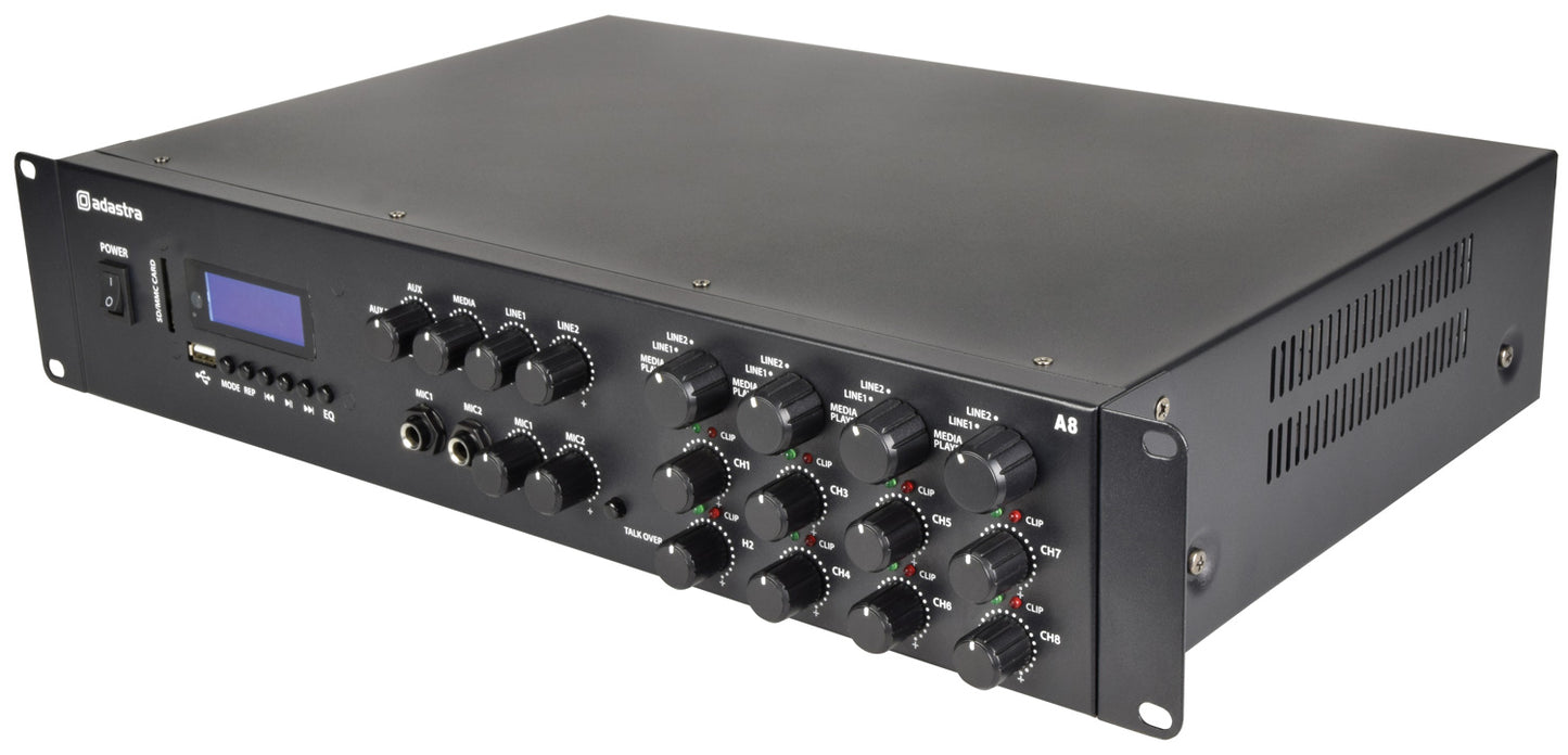 Adastra A8 Quad Stereo Amplfier 8x200W 953.408UK