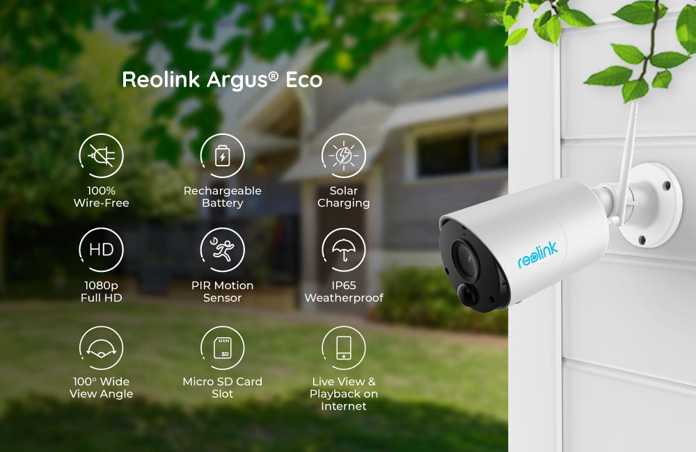 Reolink Argus Eco Cloud IP Outdoor Battery Camera
