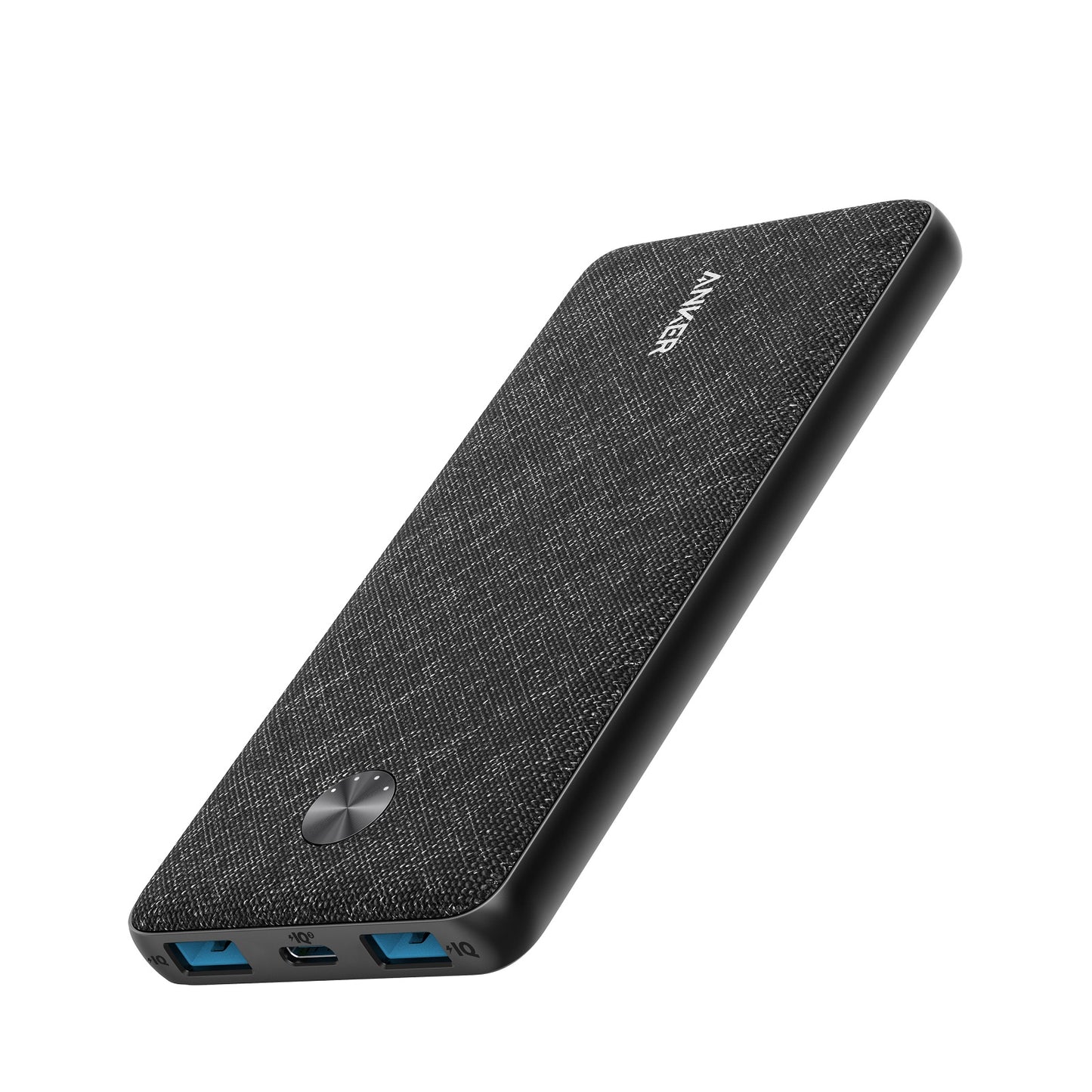 Batterie externe Anker PowerCore Select 10000 - Banque d'alimentation -  10000 mAh - 12 Watt - IQ - 2 connecteurs de sortie (USB) - noir