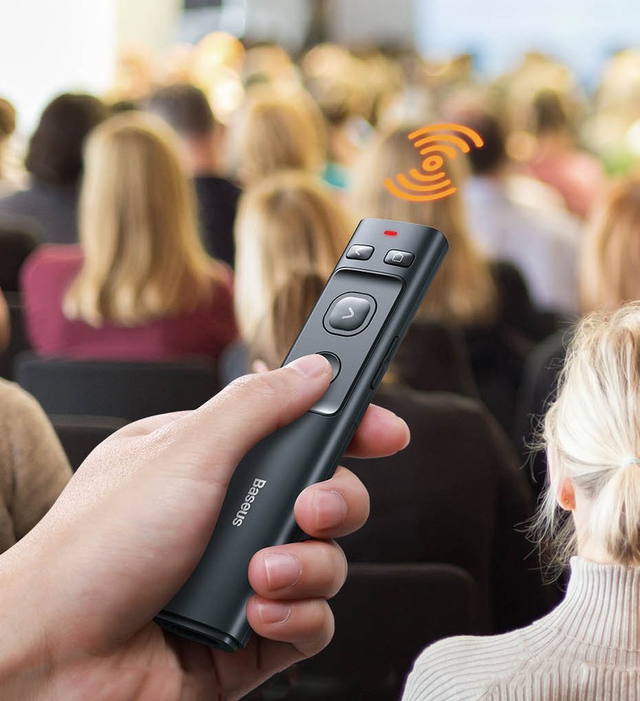 Baseus OrangeDot Wireless Laser Presenter Grey