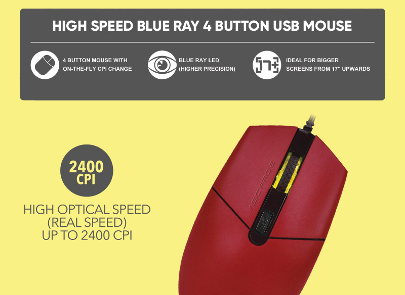 Alcatroz ASIC PRO 8 Wired Mouse