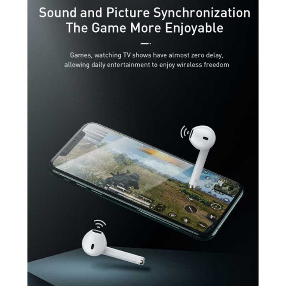 Baseus Encok W04 Pro True Wireless Earphones White