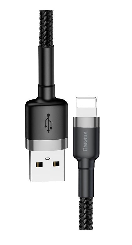 Baseus Cafule Braided Lightning Cable 2.4A 0.5m Grey