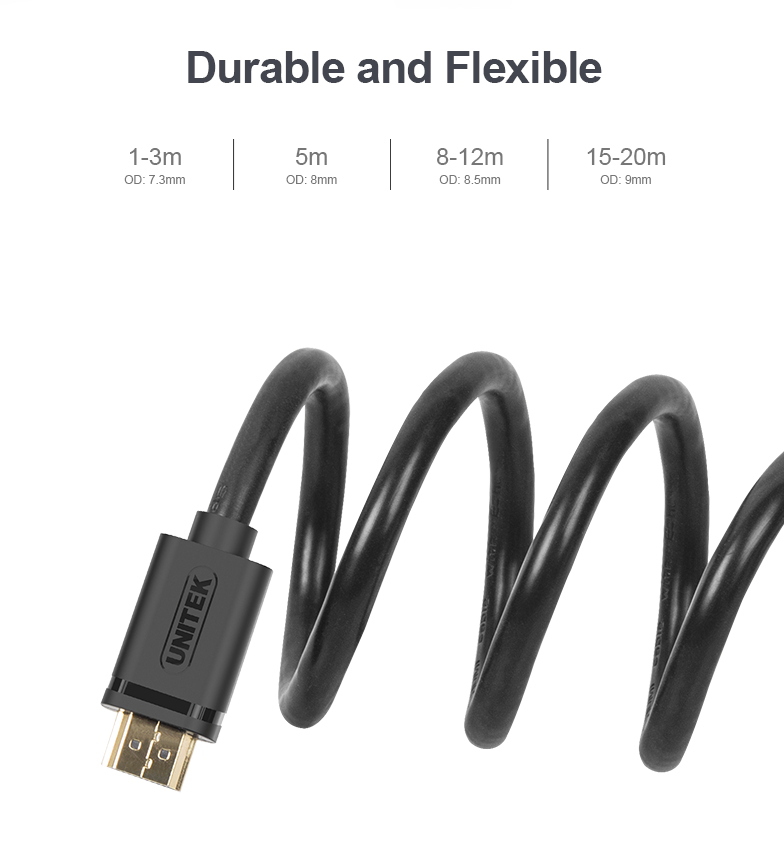 Unitek Y-C144M Premium 100% Copper HDMI Cable 20.0m