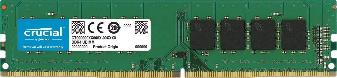 Crucial UDIMM 8GB RAM DDR4-2666 CL19 for Desktop PC