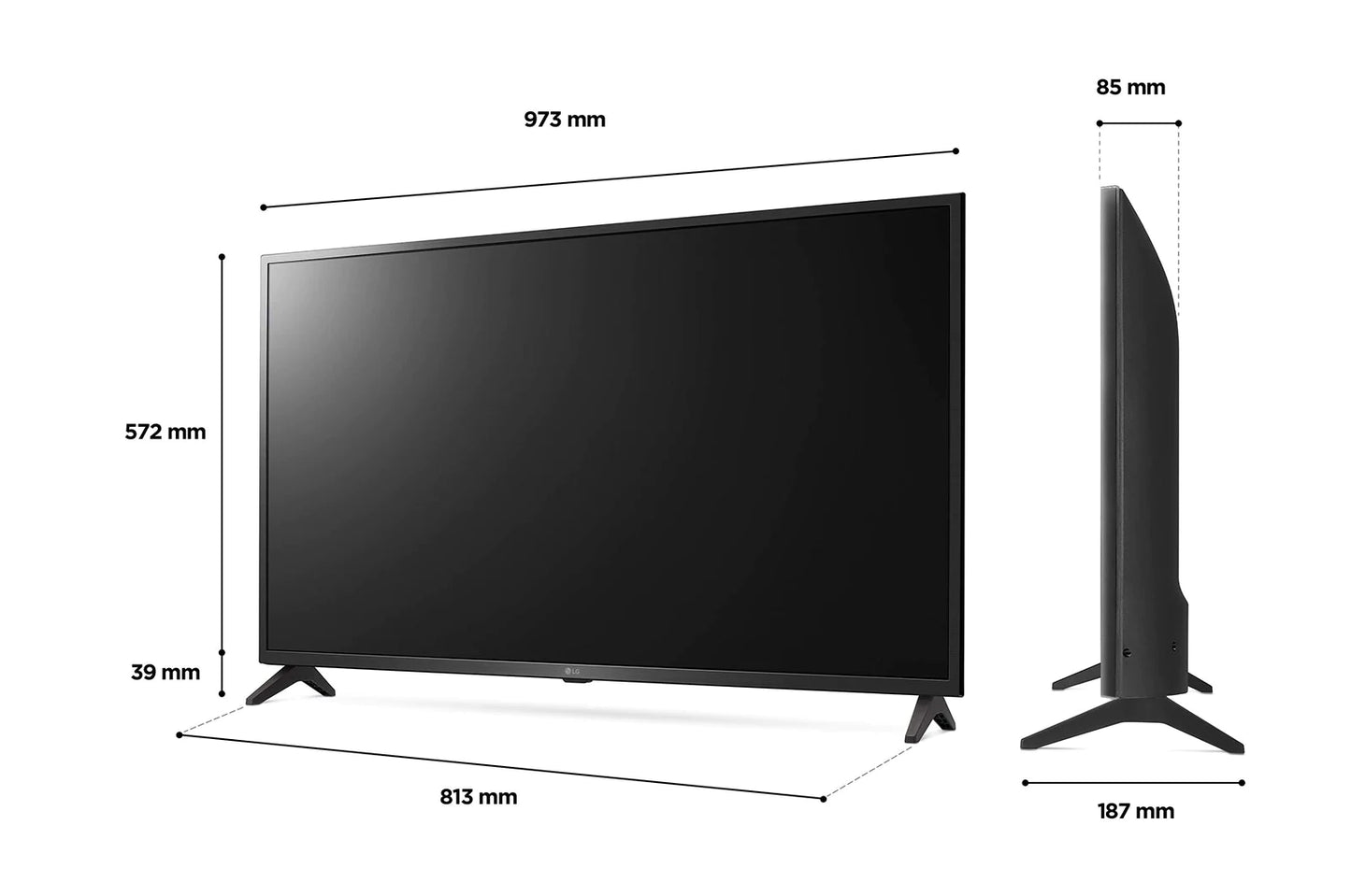 LG 43 inch 43UQ751 LED Series 4K Smart UHD TV with AI ThinQ