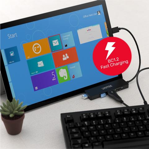 Unitek H1108B USB TypeC Hub 3port USB3.1 & Card Reader