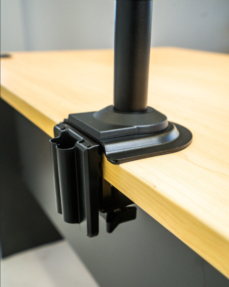 NBMounts H180 Desktop Twin Monitor Mount Black