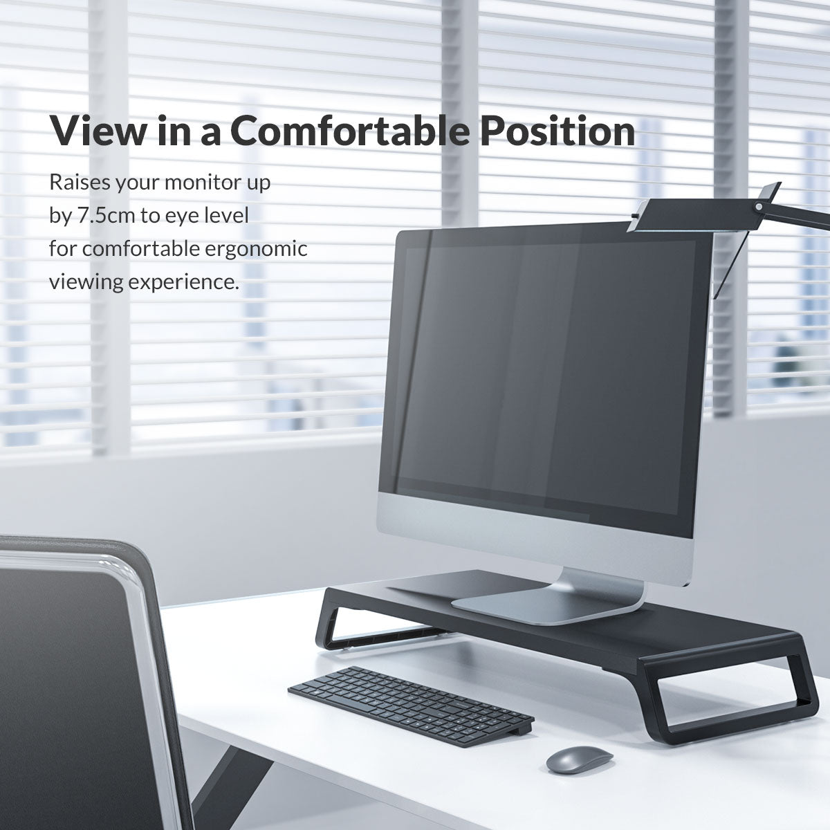 Orico Stand Monitor Solid Wood+ABS Black HSQ-M1-BK