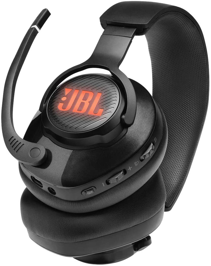 JBL Quantum 400, Over-Ear Wired Gaming Headset, Surround, RGB (Black)