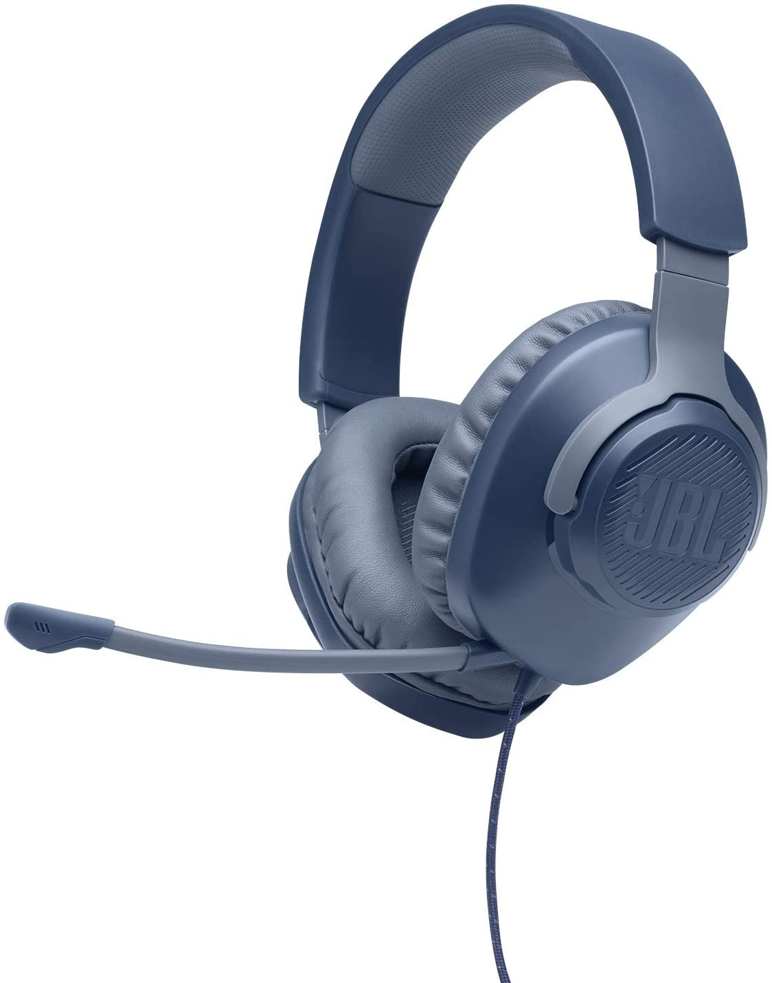 JBL Quantum 100, Over-Ear Wired Gaming Headset (Blue)