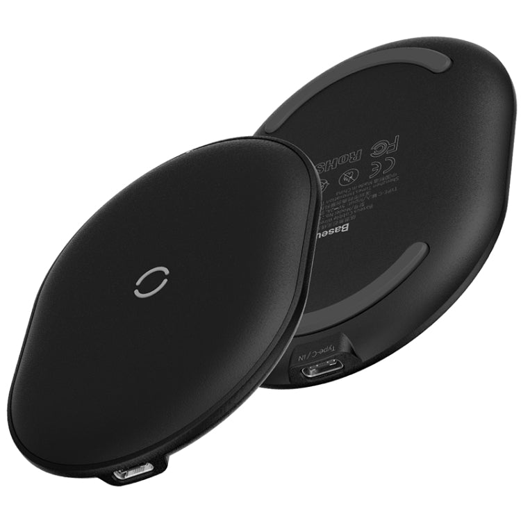 Baseus COBBLE 15W Qi Fast Wireless Charger Black