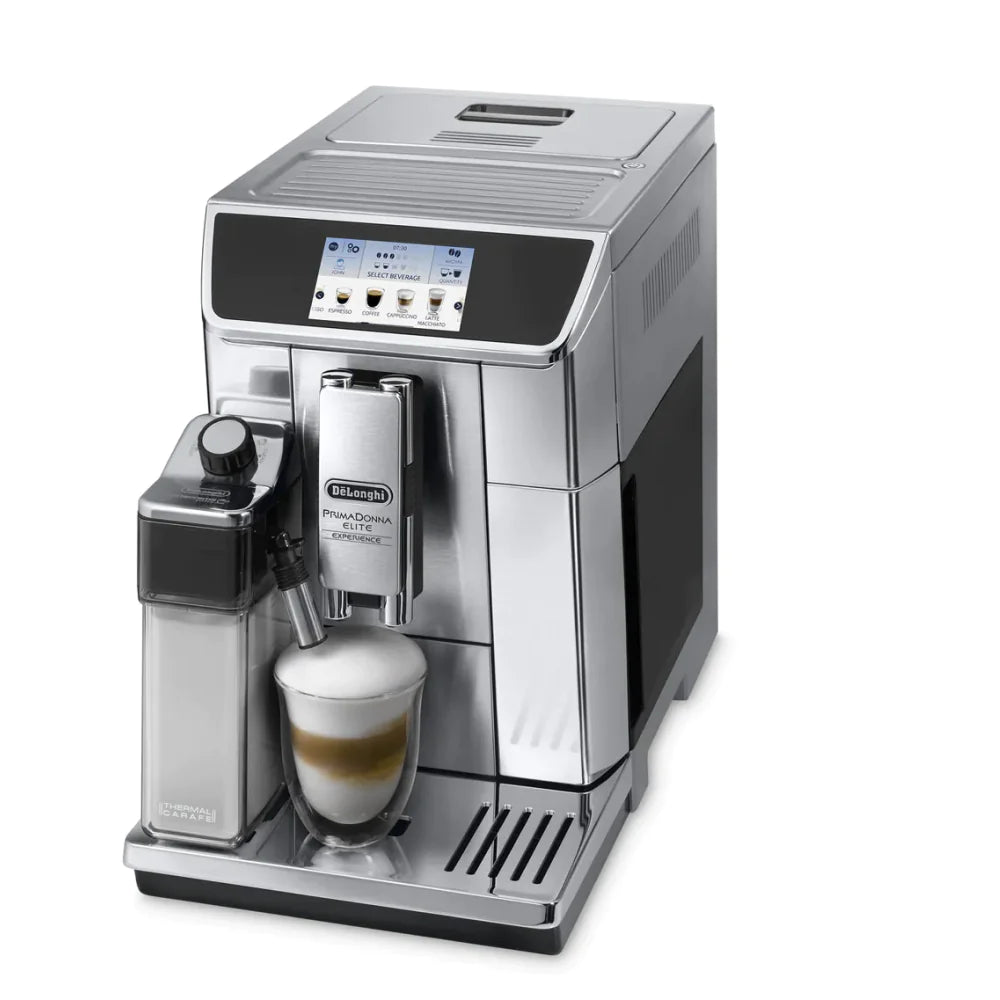 DELONGHI ECAM650.85.MB Primadonna Elite Fully Automatic Coffee Maker, Silver