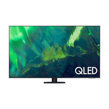 SAMSUNG TV 55'' Q70A, F, 3840X2160 UHD, 4K, QLED, SMART, 3400 PQI, 120HZ, HDR 10+, QUAD-CORE, HDMIx4, USBx2, ETHERNET, STYLISH SLIM, BLACK