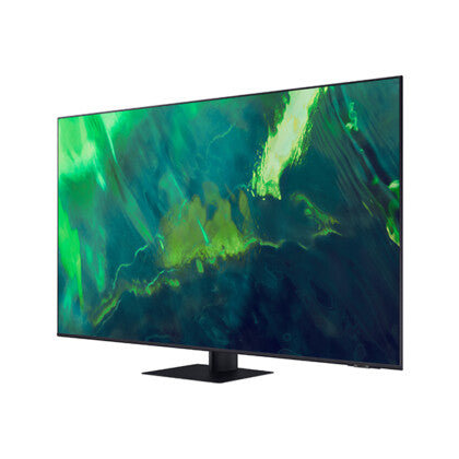 SAMSUNG TV 55'' Q70A, F, 3840X2160 UHD, 4K, QLED, SMART, 3400 PQI, 120HZ, HDR 10+, QUAD-CORE, HDMIx4, USBx2, ETHERNET, STYLISH SLIM, BLACK