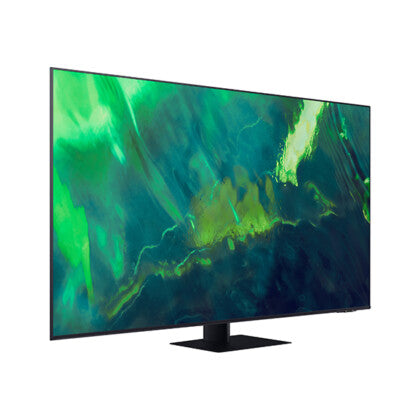 SAMSUNG TV 55'' Q70A, F, 3840X2160 UHD, 4K, QLED, SMART, 3400 PQI, 120HZ, HDR 10+, QUAD-CORE, HDMIx4, USBx2, ETHERNET, STYLISH SLIM, BLACK