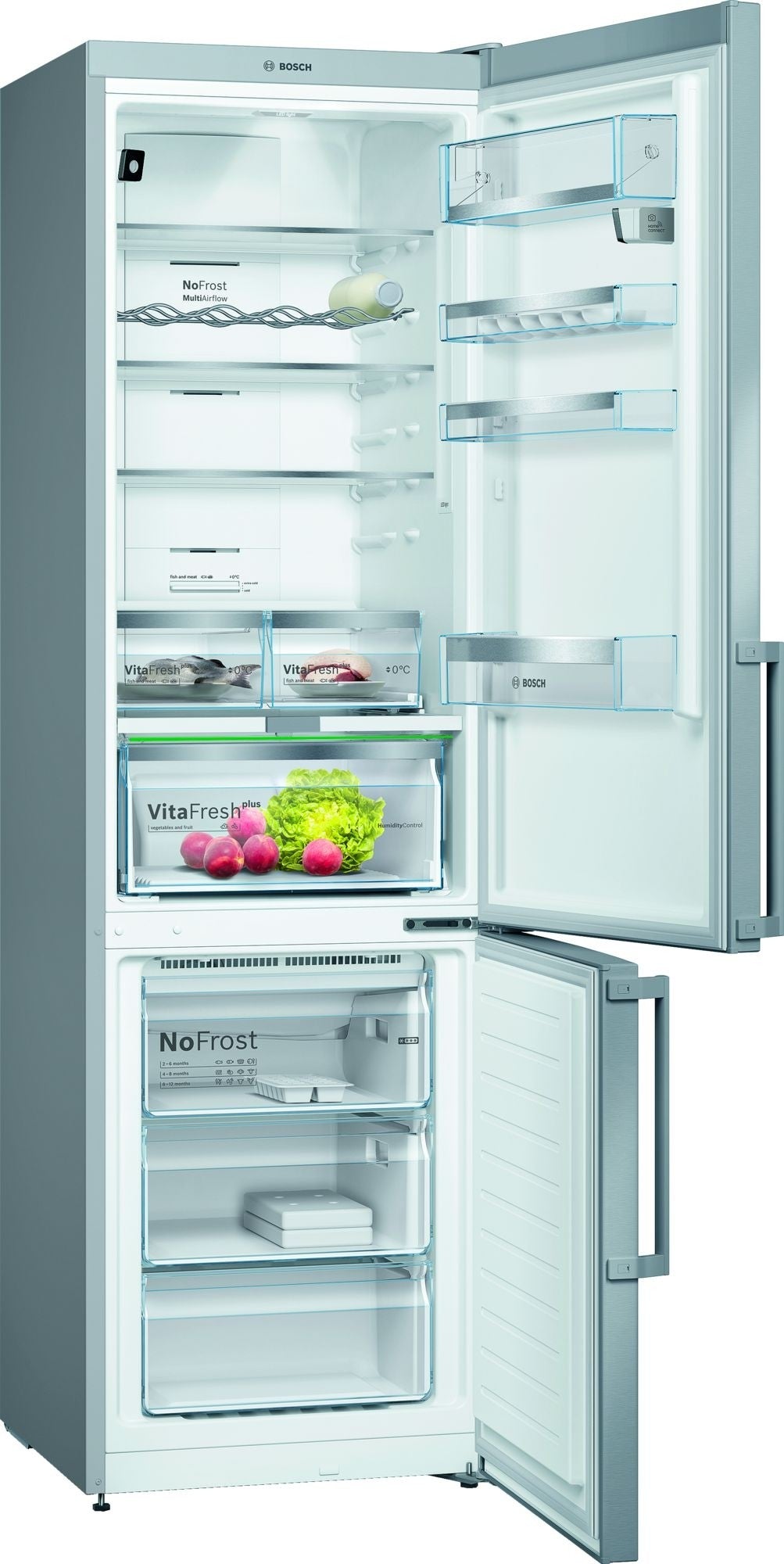 Bosch KGN39AIEQ Fridge-freezer 366Lt A++ Inox Antifinger