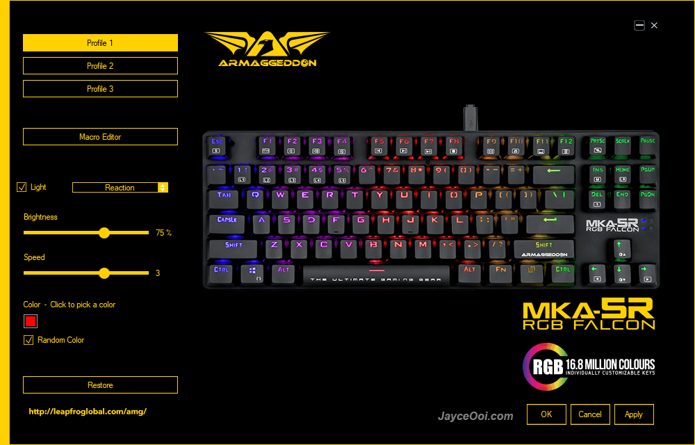 Armaggeddon MKA-5R ProGaming Mechanical Keyboard