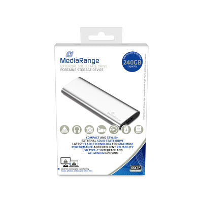 MediaRange External USB Type-C® solid state drive, 240GB