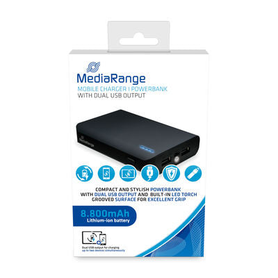 MediaRange Mobile Charger | Powerbank 8.800 mAh