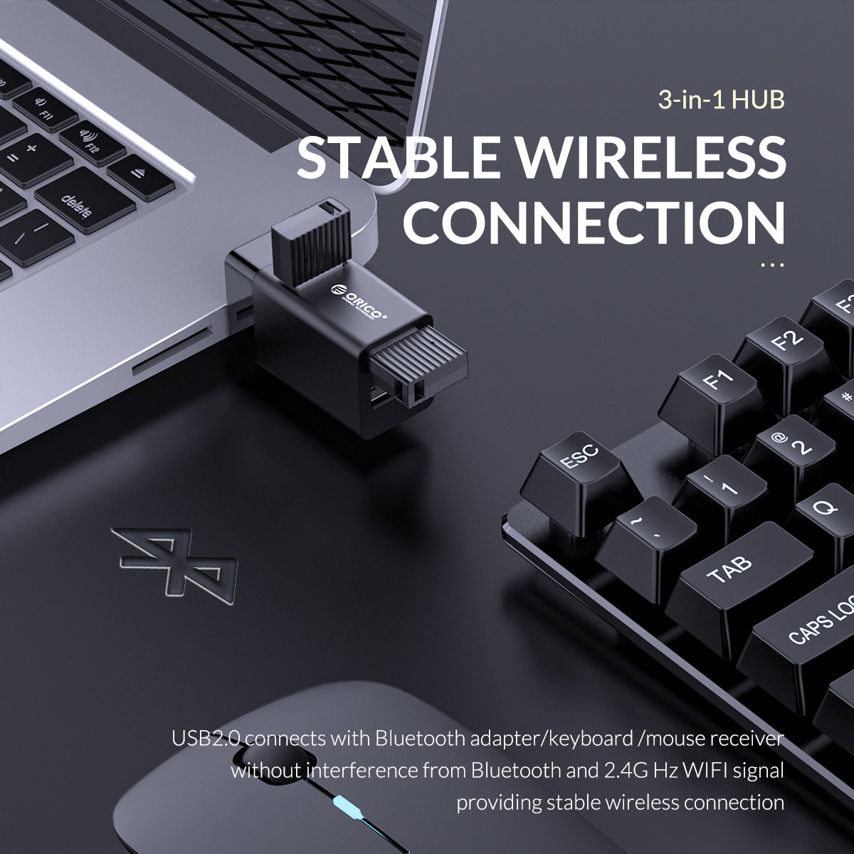 Orico USB-A Hub 3Port Mini Stick type MINI-U32