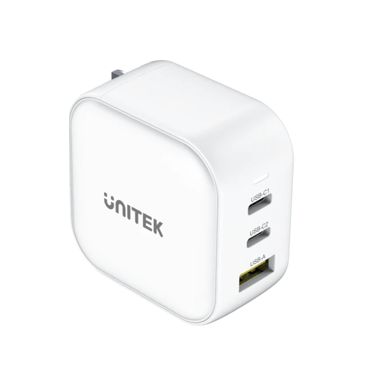 Unitek P1108AWH 66W 3in1 GaN Travel Charger White