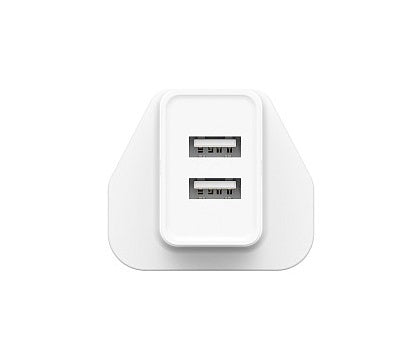 Unitek Charge 2-Port Wall Charger Charger 2.4A White P1113-UK