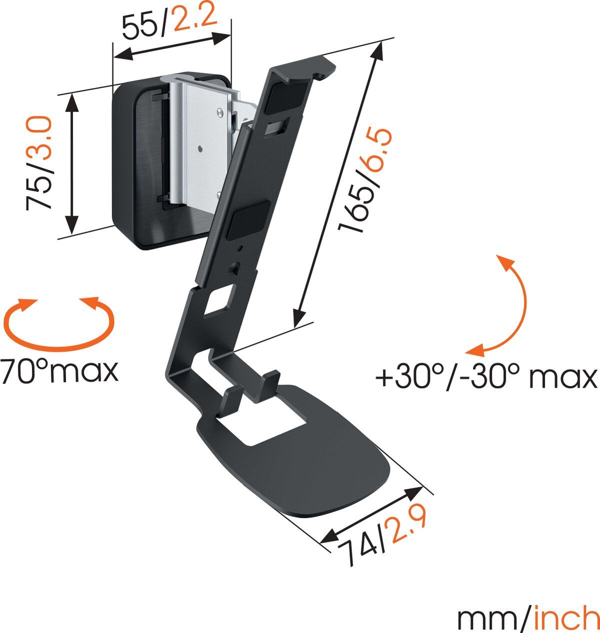 Vogels SOUND 4201 Wall Mount SONOS ONE/PLAY1