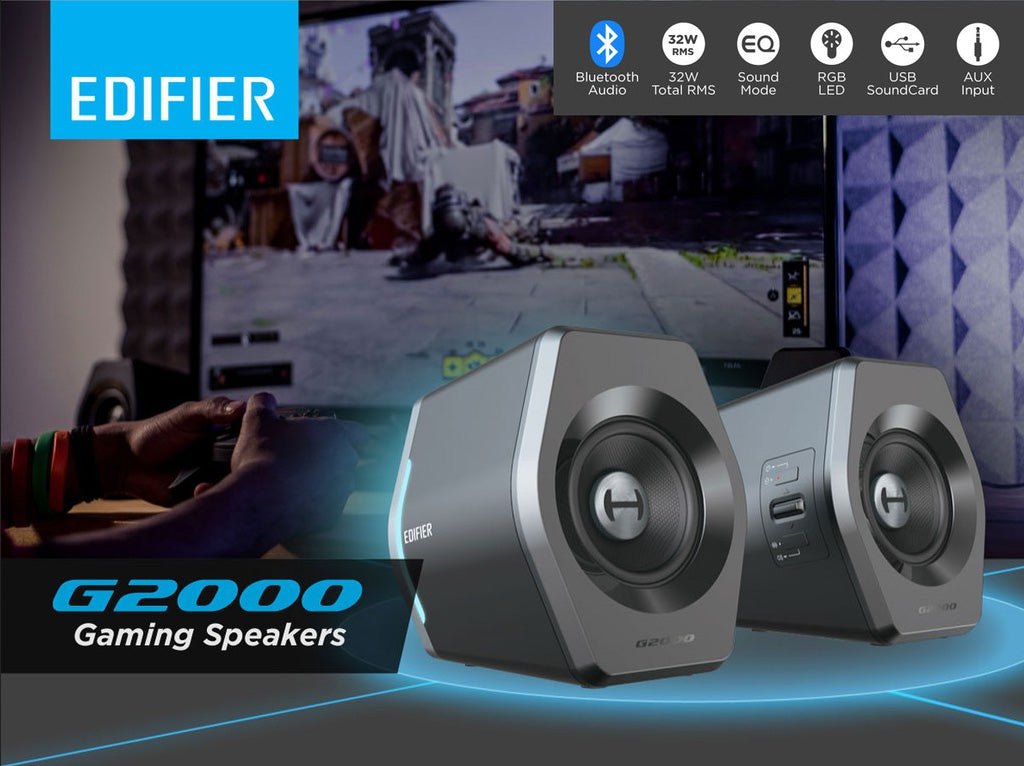Edifier G2000 USB-Audio BT/RGB Gaming Speakers 32W