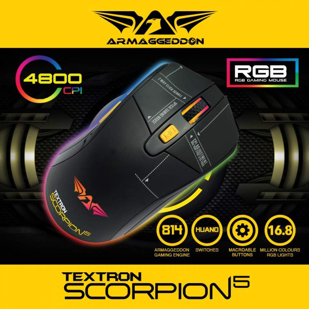 Armaggeddon Scorpion 5 Pro-Gaming Mouse