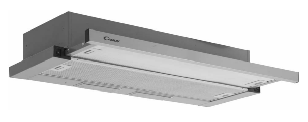CANDY CBT9240/2X RETRACTABLE EXTRACTOR HOOD