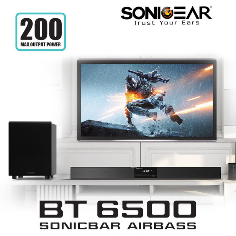 SonicGear Sonicbar BT-6500 Sound Bar Wless SWoofer
