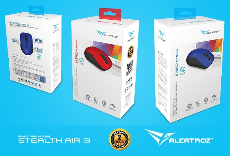 Alcatroz Stealth Air 3 Wireless Silent Mouse