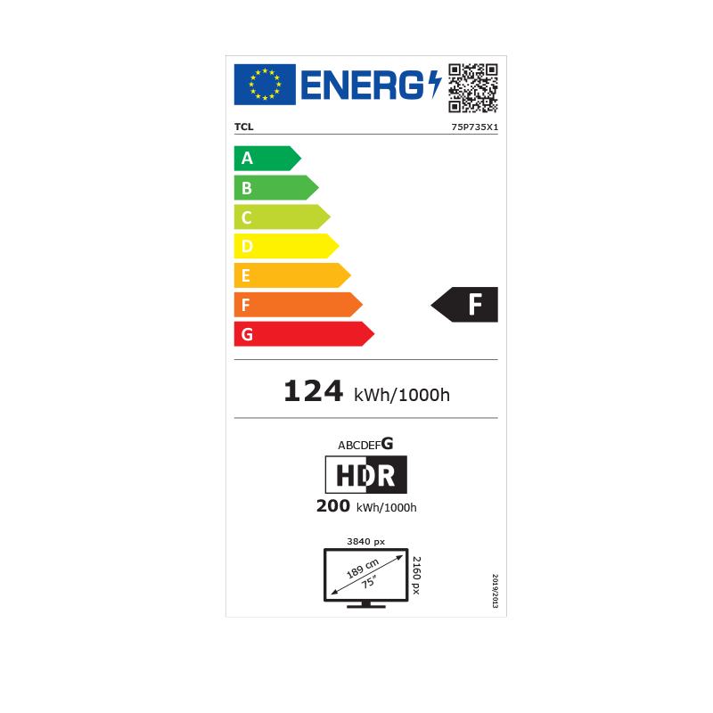 TCL 75P735 LED UHD 2700PPI ANDROID 75"