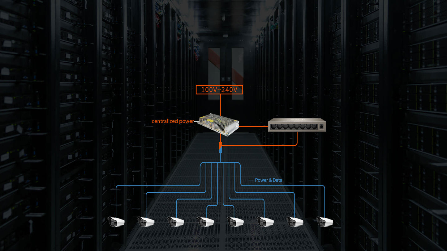 Tenda TEG1008M 8-Port Gigabit Switch Metal 12V