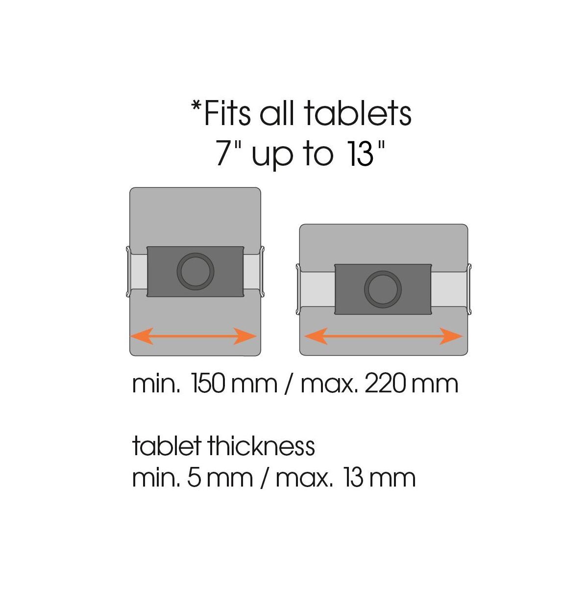 Vogels TMS1010 Tablet Wall Mount Fixed 7-13''