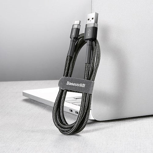 Baseus Cafule Braided Type-C Cable 2.0A 2.0m Grey