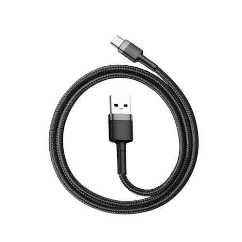 Baseus Cafule Braided Type-C Cable 3.0A 0.5m Grey