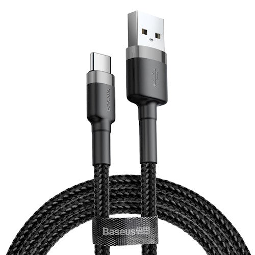 Baseus Cafule Braided Type-C Cable 2.0A 2.0m Grey
